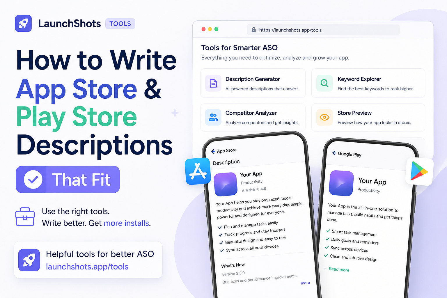 How to Write App Store & Play Store Descriptions That Fit
