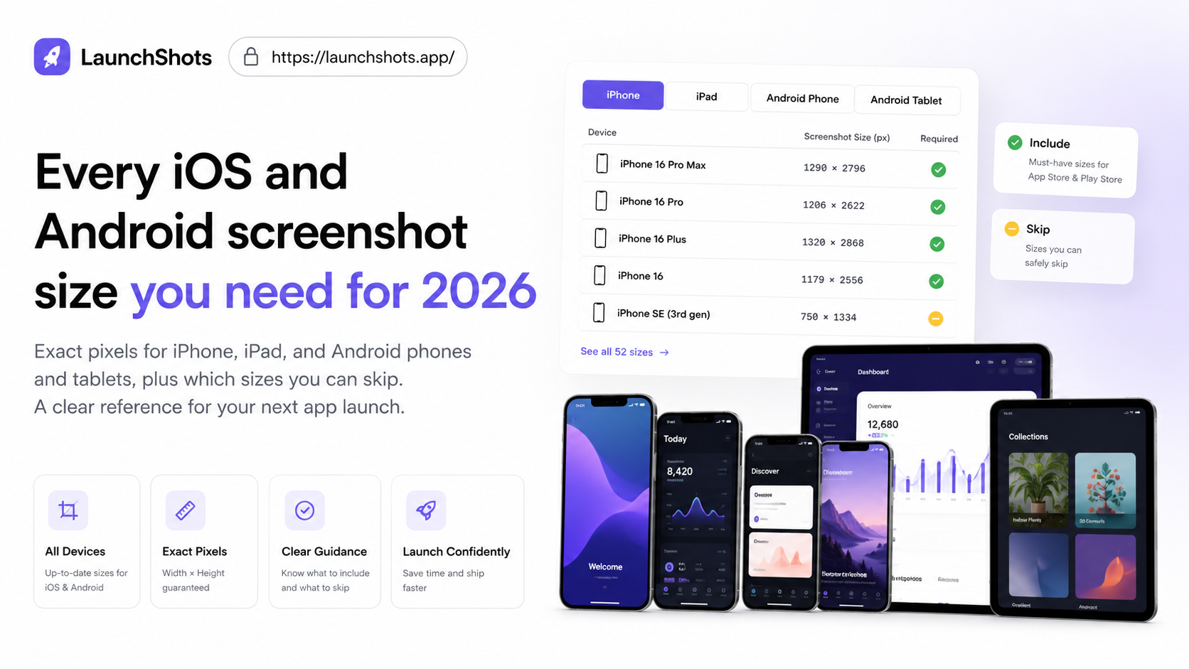 App Store & Play Store Screenshot Sizes (2026 Guide)