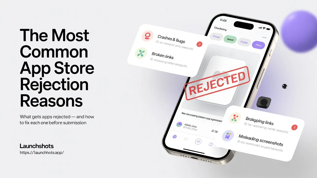 The most common App Store rejection reasons (and how to fix each)