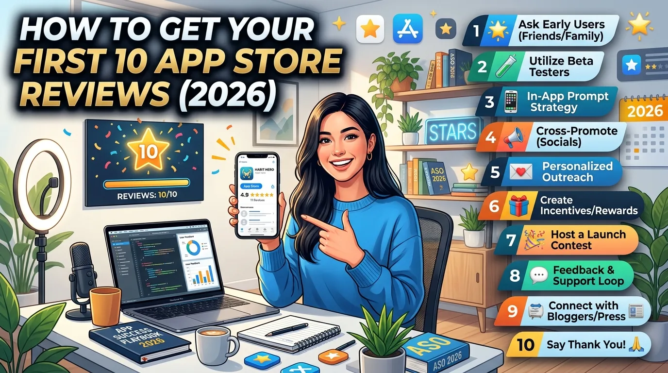 How to Get Your First 10 App Store Reviews (2026)