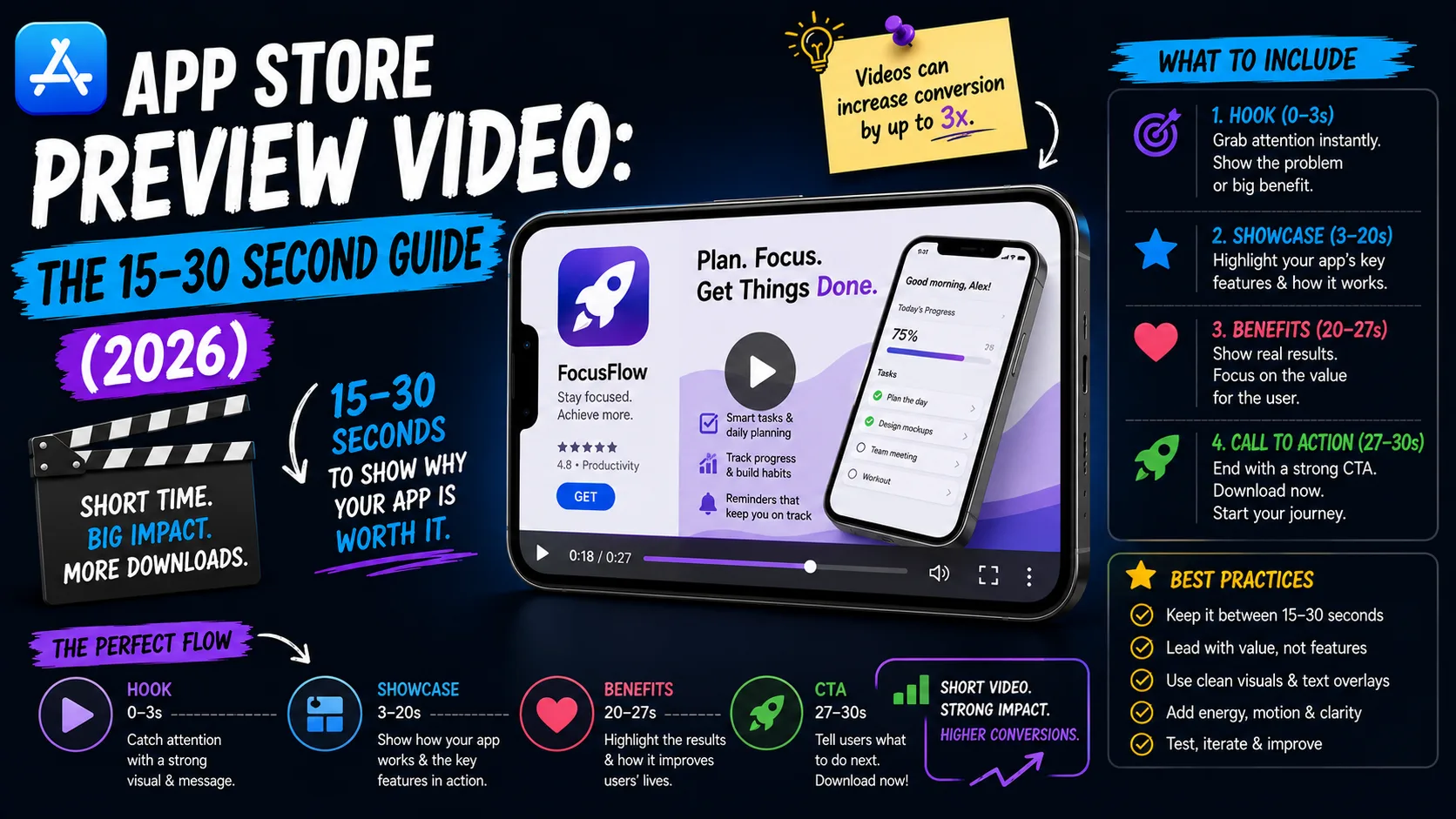 App Store Preview Video: The 15-30 Second Guide (2026)