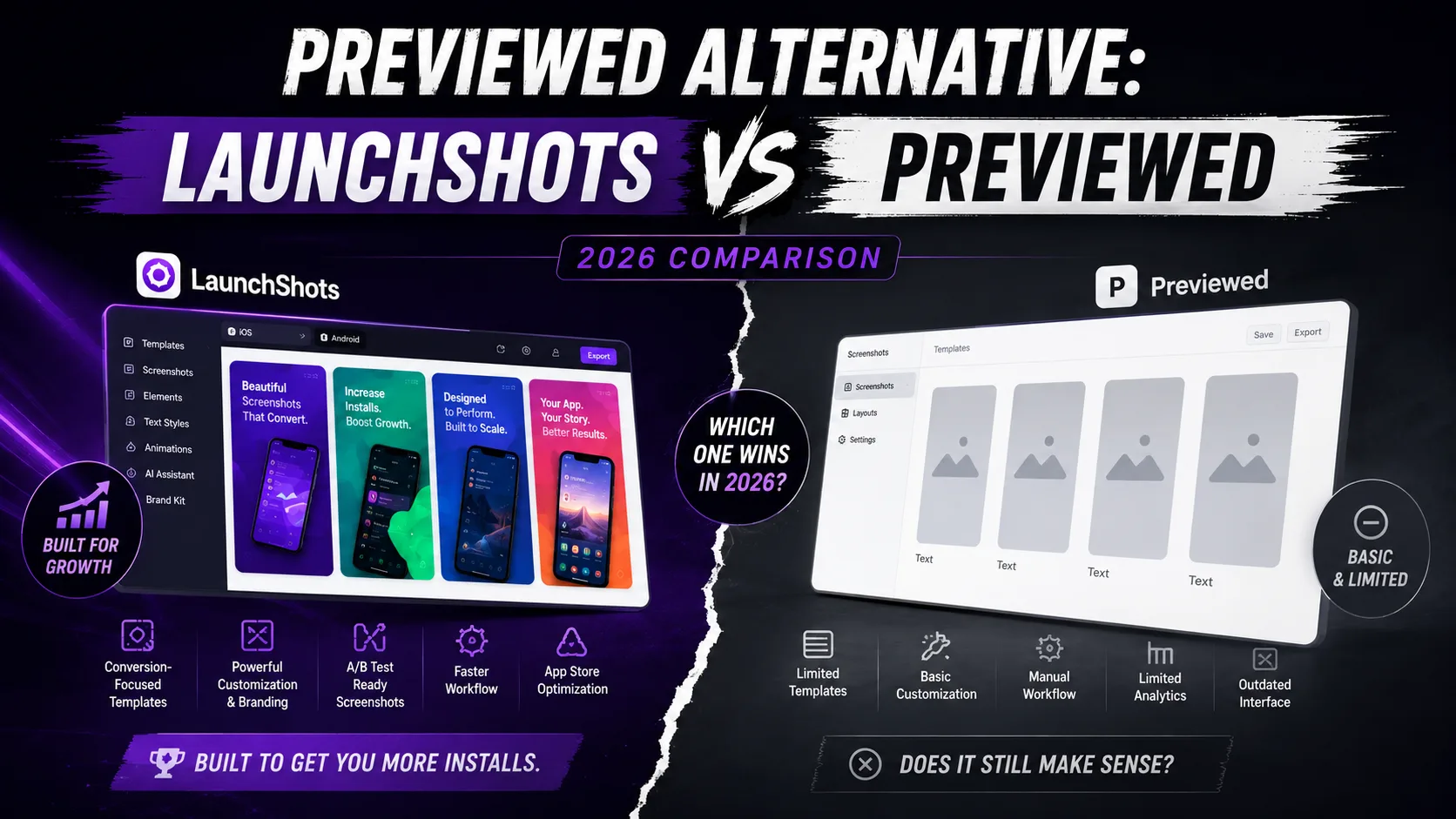 Previewed Alternative: LaunchShots vs Previewed (2026)